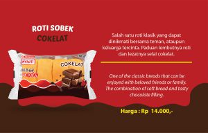 Roti Sobek Cokelat