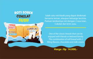 Roti Sobek Cokelat Susu